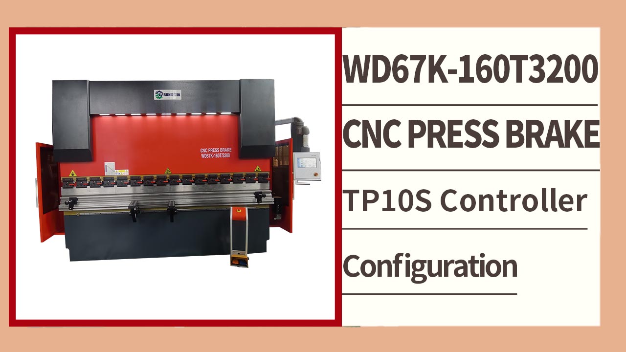 RONGWIN vous guide WD67K-160T/3200 TP10S contrôleur barre de torsion CNC presse plieuse test de flexion
    