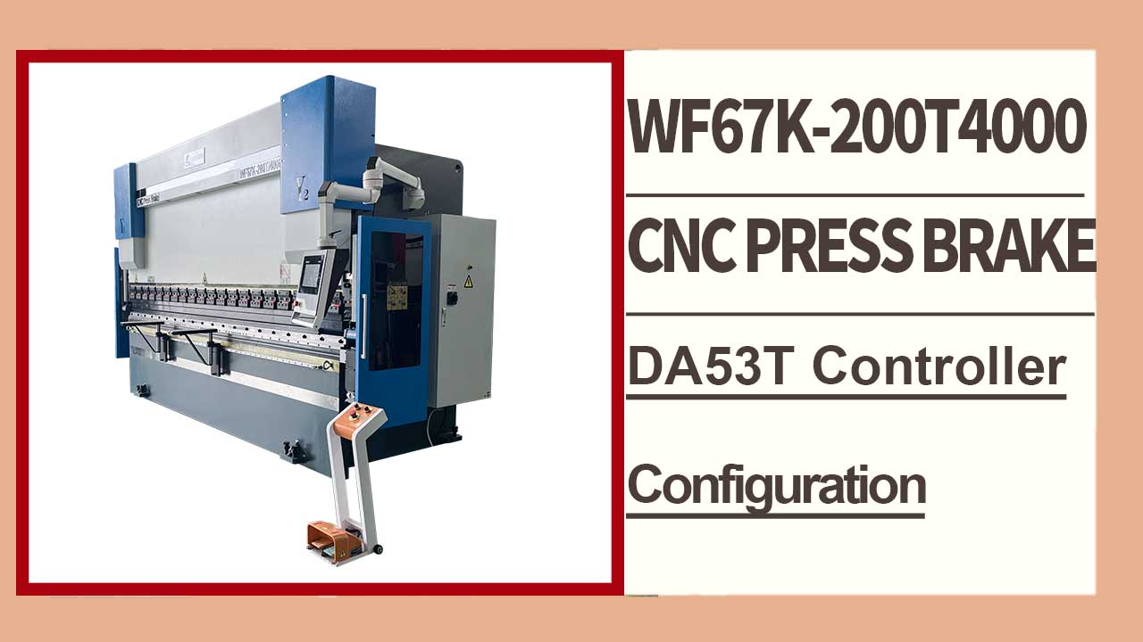 Test de pliage de presse plieuse CNC, contrôleur d'économie d'énergie WF67K-E 200T4000 DA53T