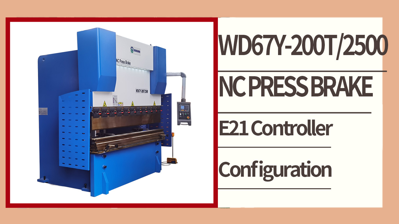 RONGWIN vous présente le WD67Y 200T/2500 le plus vendu avec le contrôleur E21 et le pliage de la presse plieuse NC.