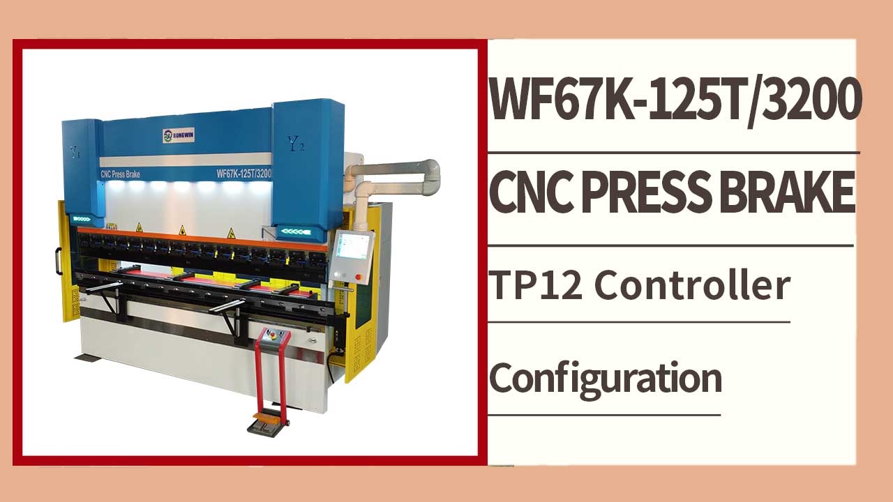 RONGWIN vous montre le test de flexion de la presse plieuse électro-hydraulique CNC WF67K-E 125T/3200 CT12, économie d'énergie
    